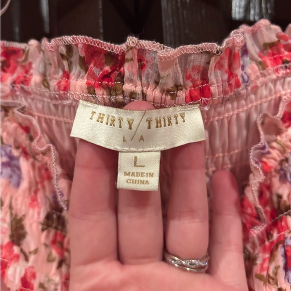 Thirty Thirty Pink Floral Puff Sleeve Dress - Picture 3 of 4
